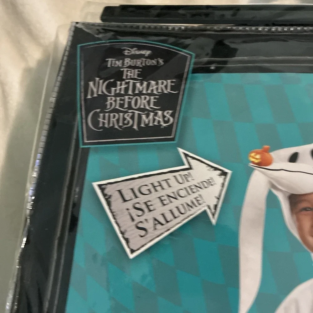 Disguise Zero Nightmare Before Christmas Toddler Boys 4-6  Costume White Disney - Picture 9 of 12